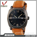 Fashion Black Plated Watch Quartz Date Design Sport Curren Men Wristwatches